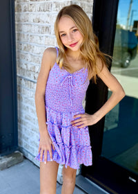 Lavender Meadow Mini Dress