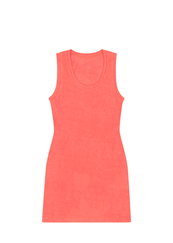 Ribbed Cutout Tank Dress
