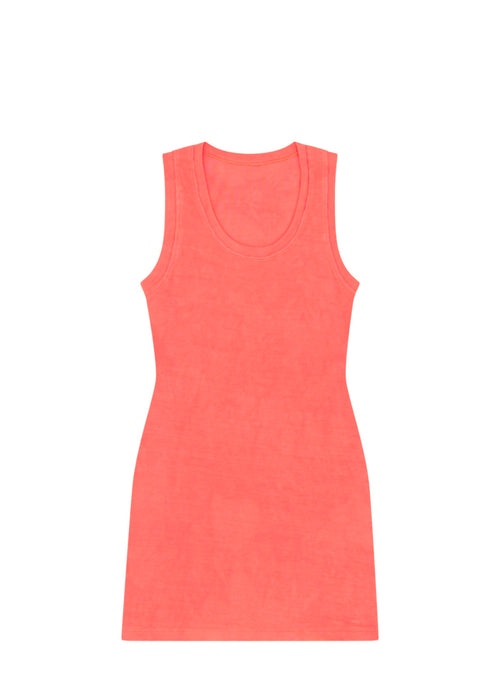 Ribbed Cutout Tank Dress