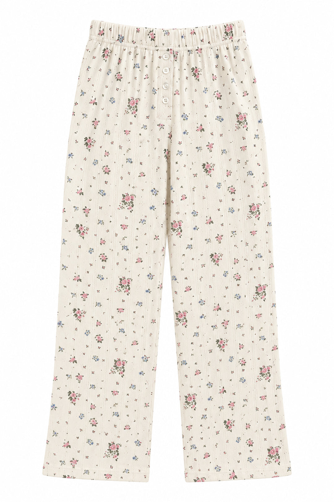 Tween Marina Pointelle Pants-Pastel Multi Floral