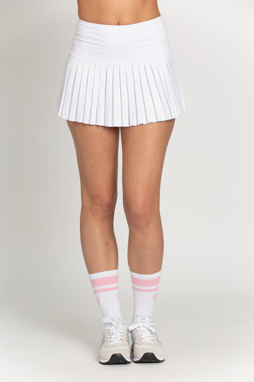 Gold Hinge Pleated Tennis Skirt (10 color options)