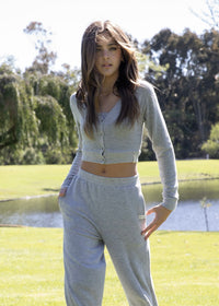 Hacci Cropped Cardigan