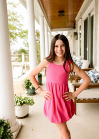 Hot Pink Bubble Dress