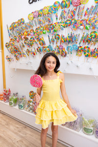 Yellow Smocked Dress