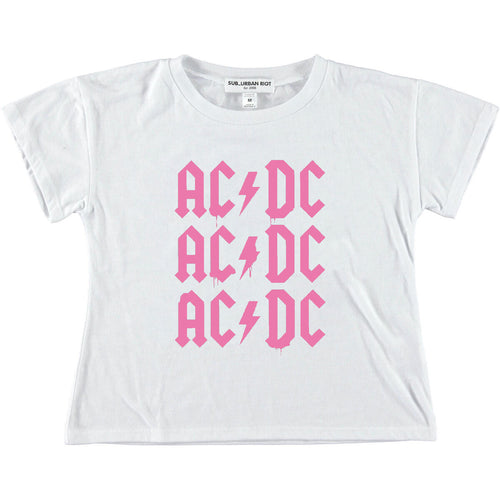 AC/DC Logo Boxy Crop
