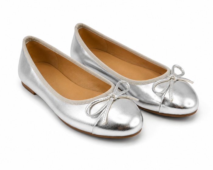 Silver Spence Ballet Flat