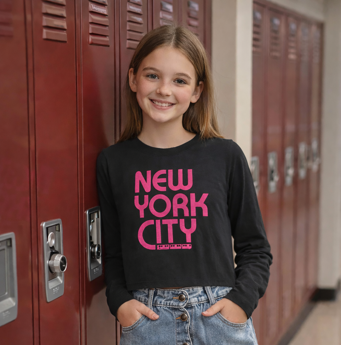 NYC Hot Pink Graphic Tee