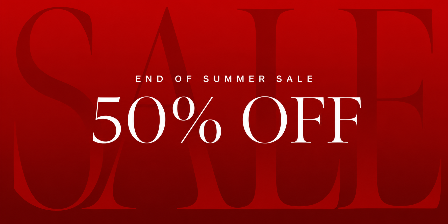 End Of Summer Clearance