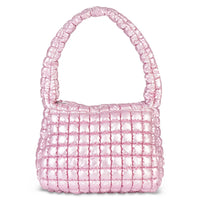 Icy Rose Puffer Overnight Bag