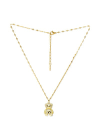 Bear Charm Necklace & Ring Set