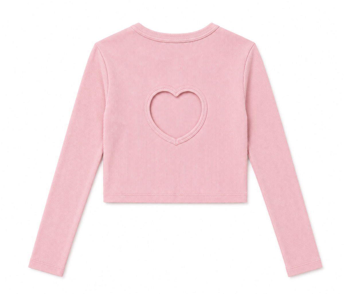 Sloane Ribbed Heart Long Sleeve Top