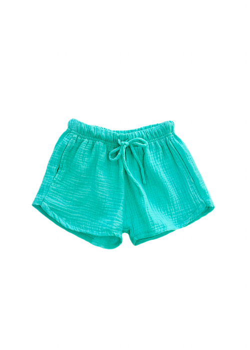 Teal Gauze Short