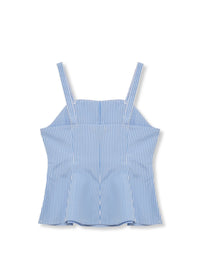 Striped Peplum Tank