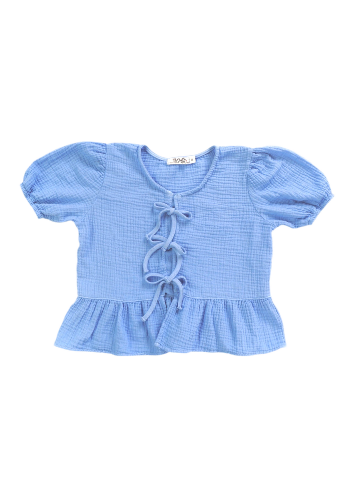 Boho Bow Puff Sleeve Top