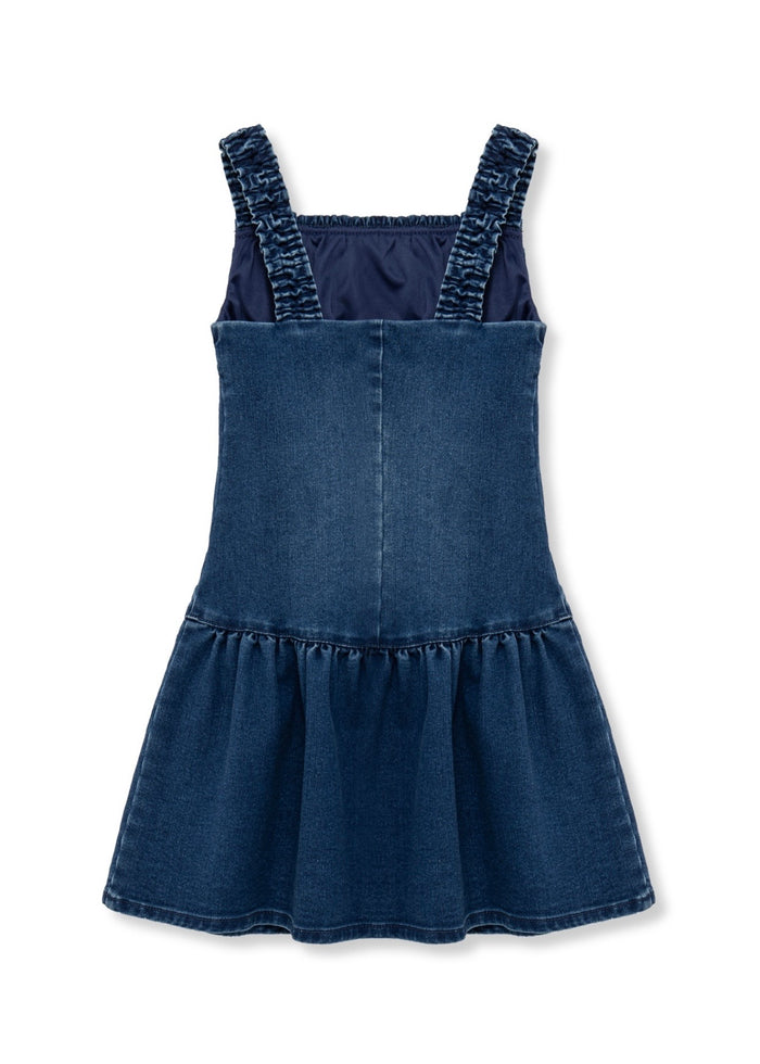 Denim Drop Waist Dress