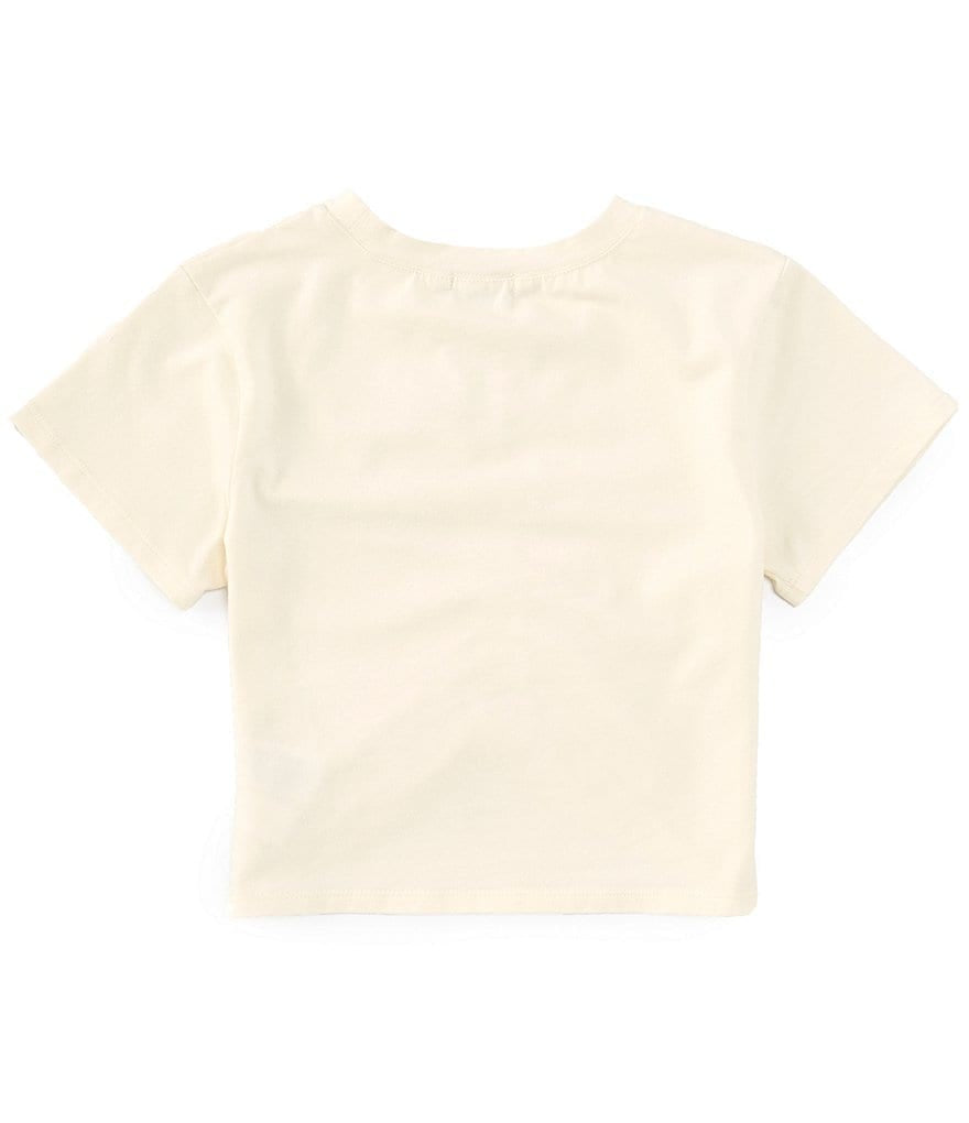 Cinched-Front Knit Tee