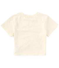 Cinched-Front Knit Tee