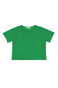 Tenly Raw Edge Pocket Tee