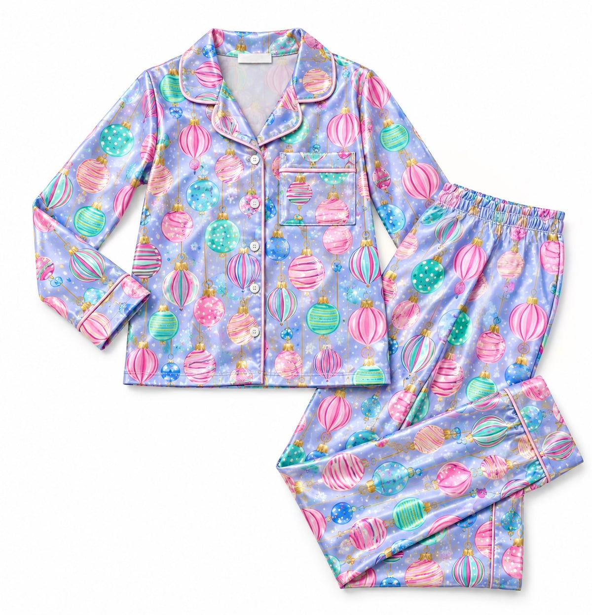 Festive Ornaments Silky Lounge Set