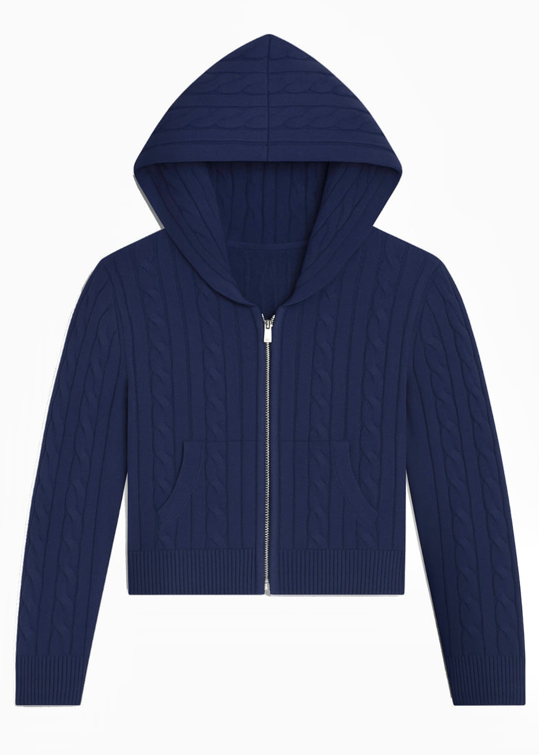 Collins Cable Knit Zip Hoodie