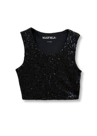 Miley Full Sequin Crop Tank