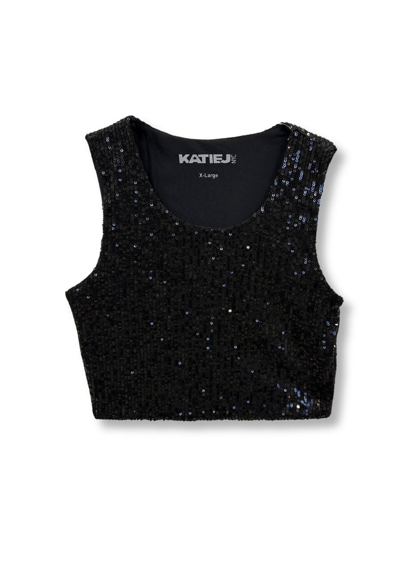 Miley Full Sequin Crop Tank
