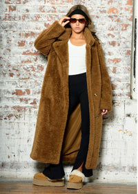 Paddie Long Length Sherpa Coat