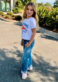 Low Rise Cuffed Wide Leg Jean