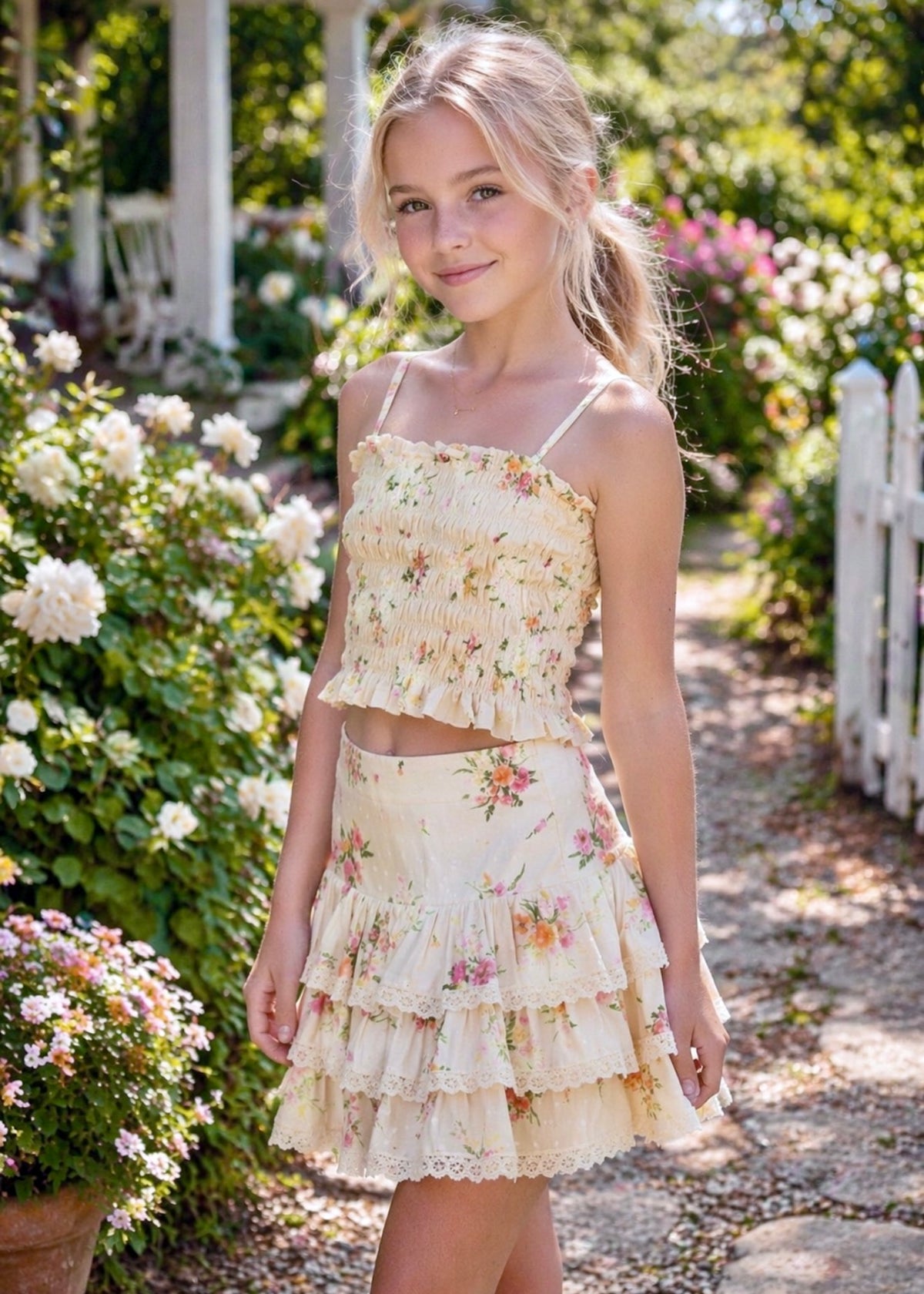 KatieJNYC Alma Top-Vintage Wildflower