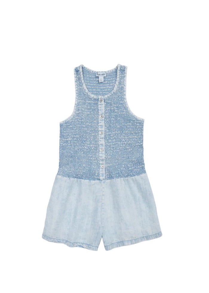Splendid Girls White Out Wash Romper