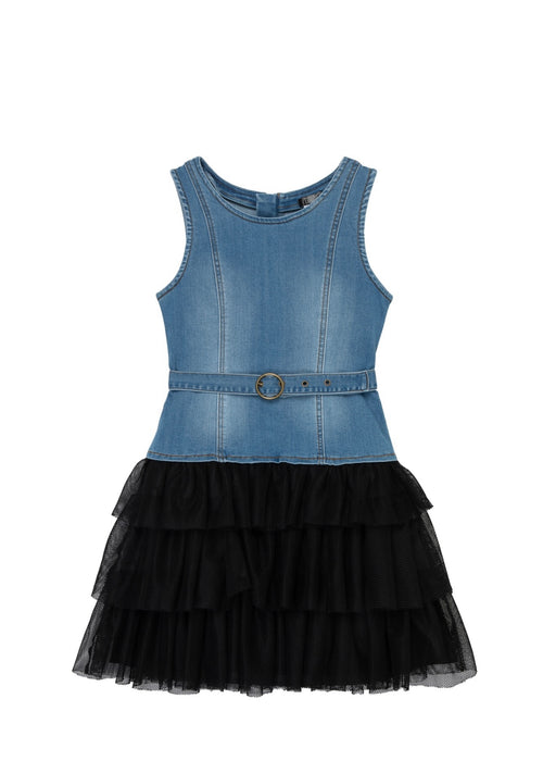 Denim And Tulle Dress