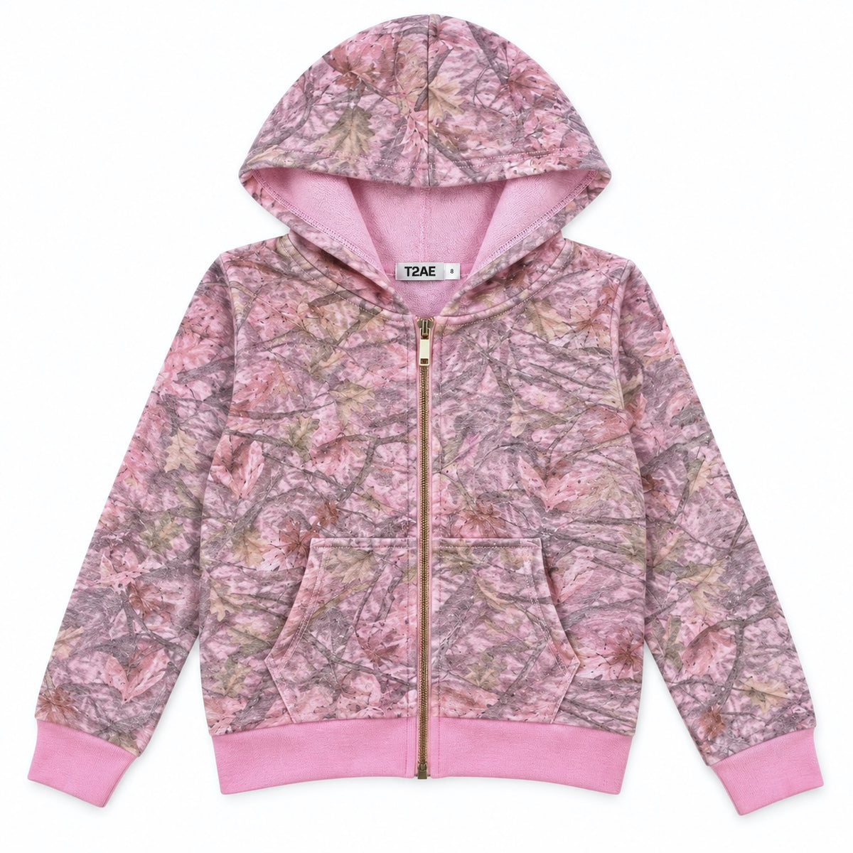 Pink Camo Hacci Zip Hoodie
