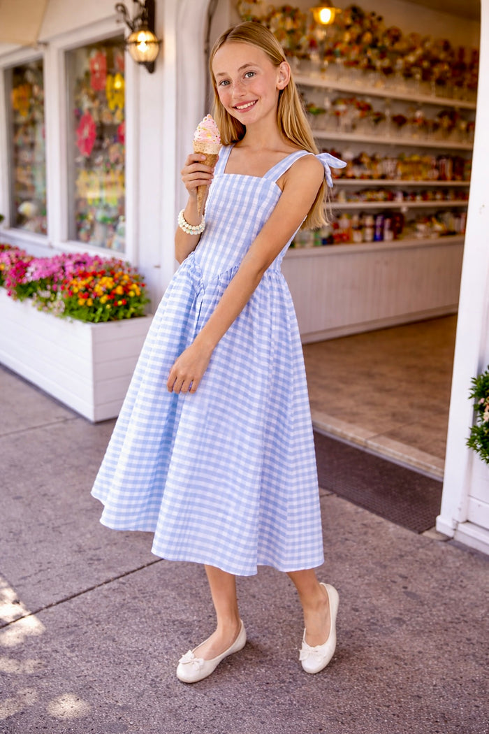 Love Daisy Blue Check Dress
