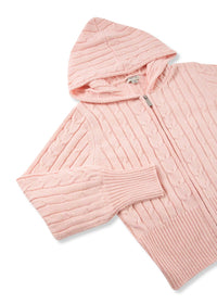 Cable Sweater Hoodie Set