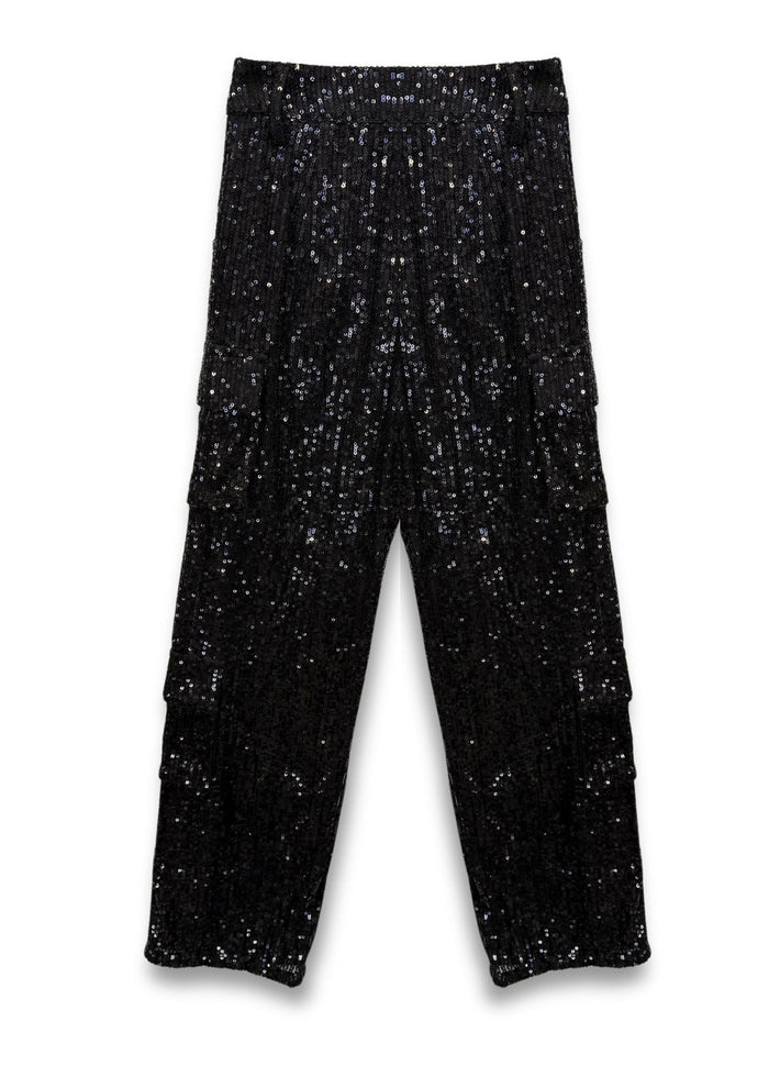 Levi Full Sequin Cargo Pant