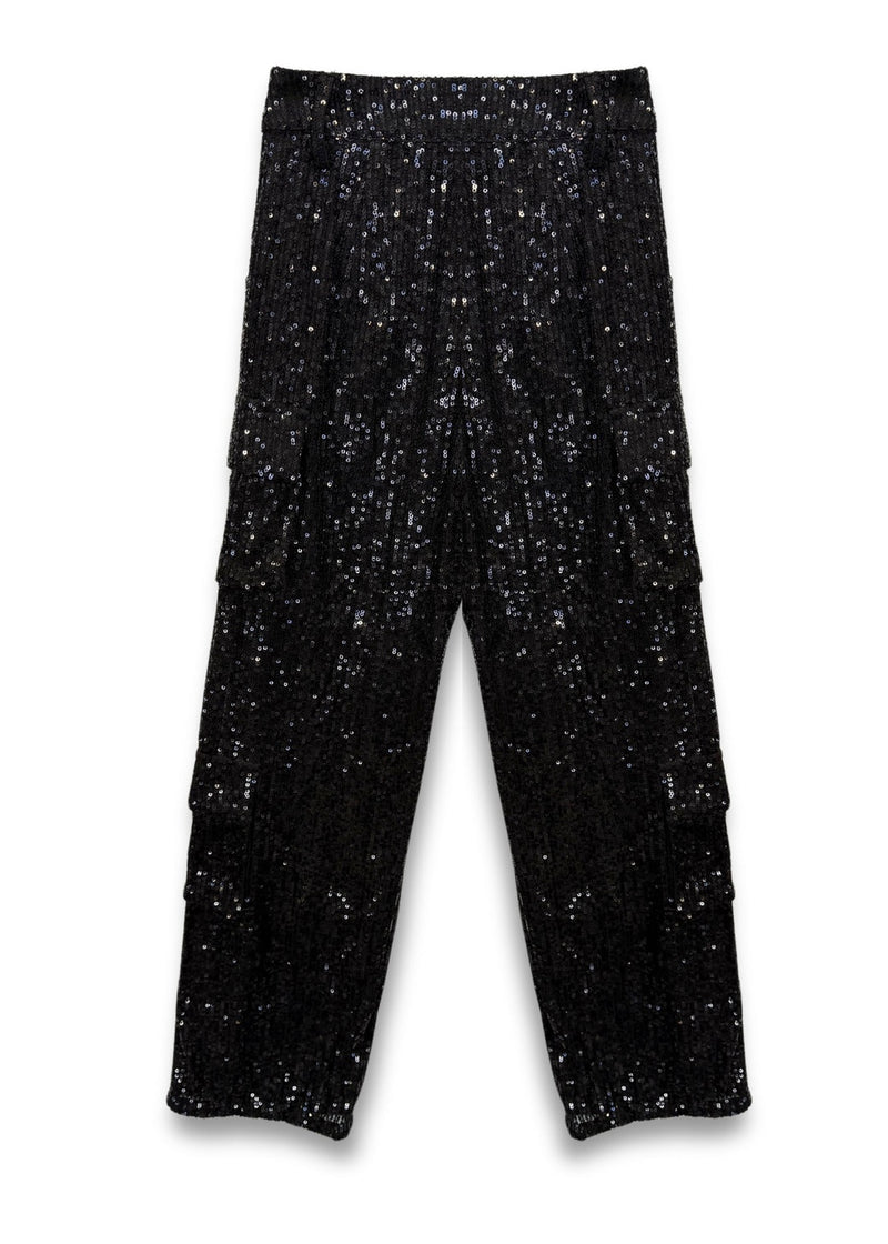 Levi Full Sequin Cargo Pant