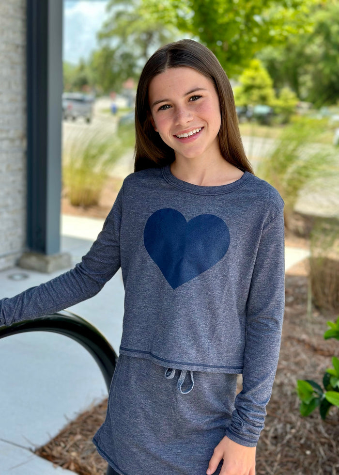 Large Heart L/S Tee