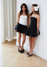 Bailey Black And White Taffeta Dress