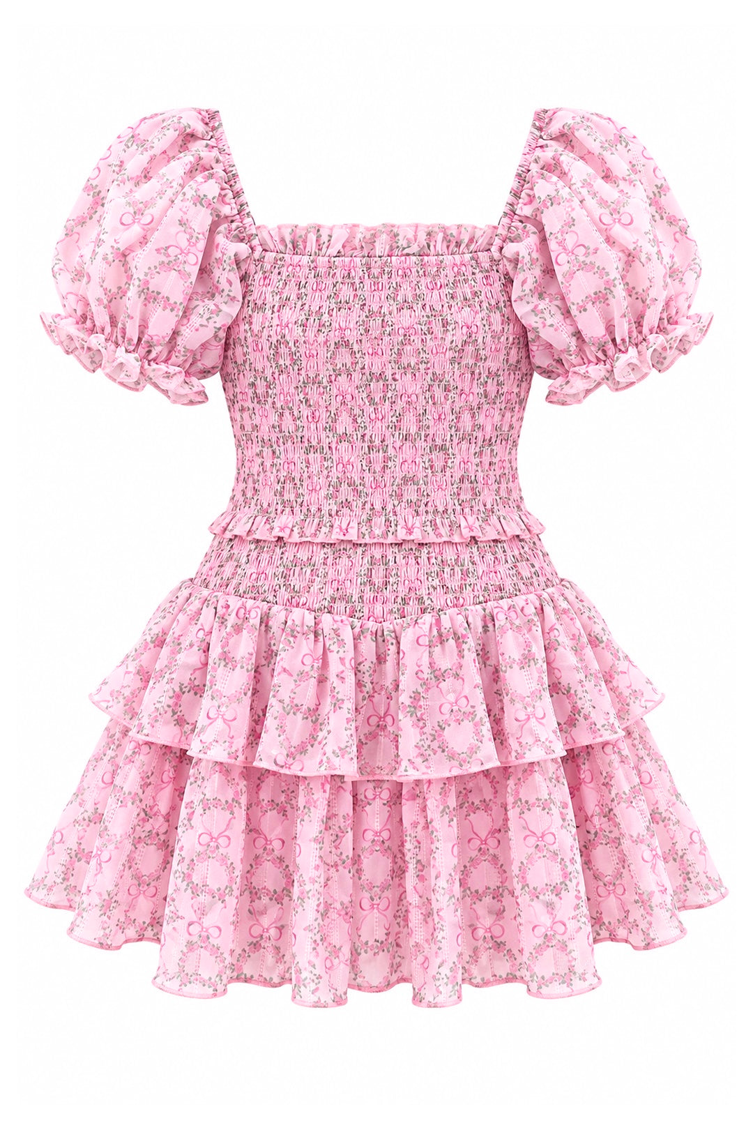 Tween Lainey Dress-Pink Sweetheart Floral