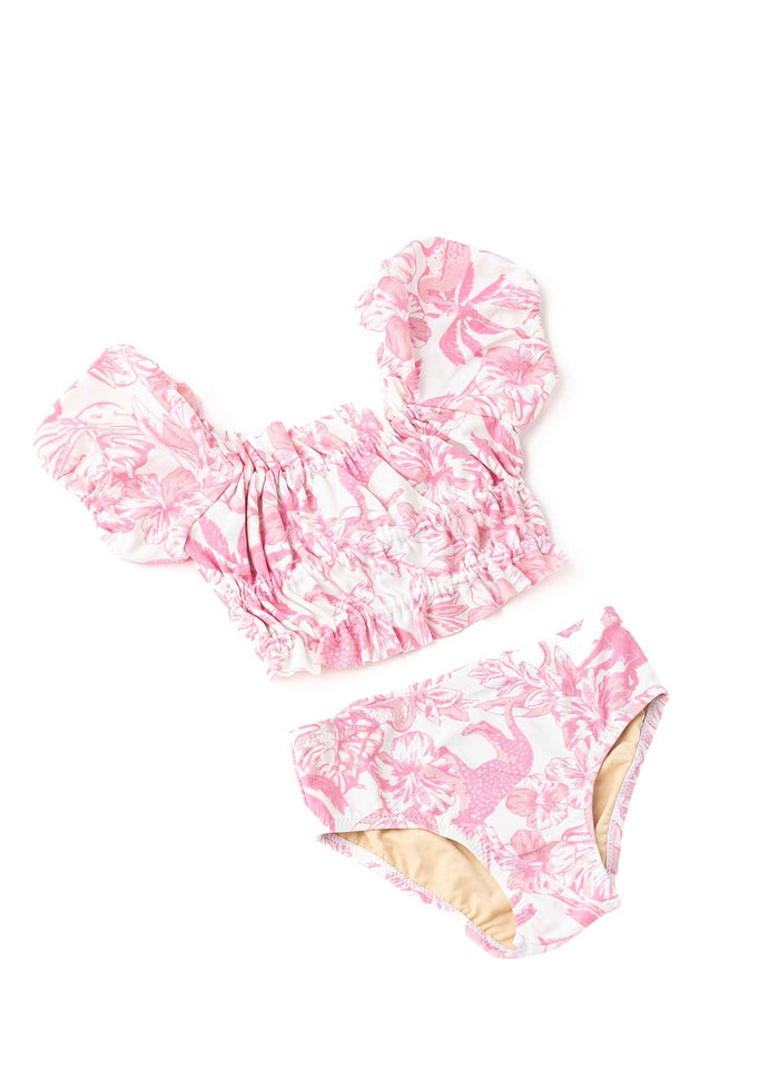 Smocked Puff Sleeve Two Piece