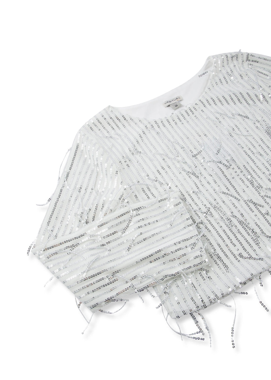 Sequin Fringe Skirt Set