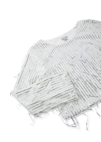 Sequin Fringe Skirt Set