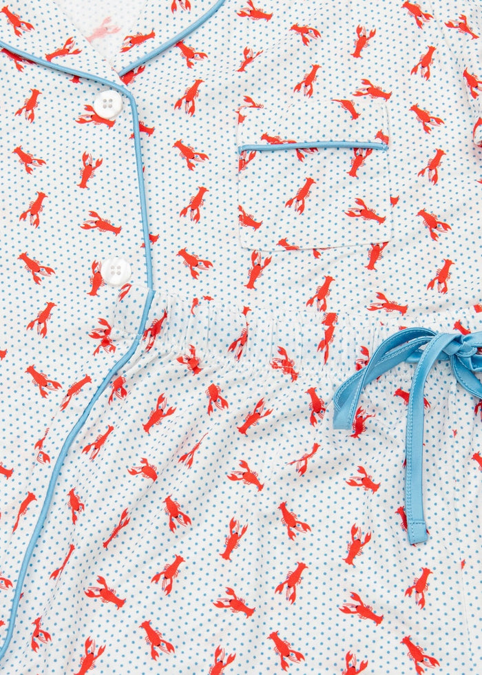 Lynn Lounge Set-Lobster Polka Dot
