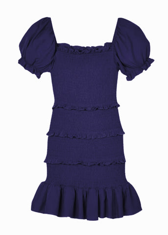 Lilac Smocked Waist Dress