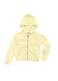 T2Love Butter Yellow Zip Hoodie
