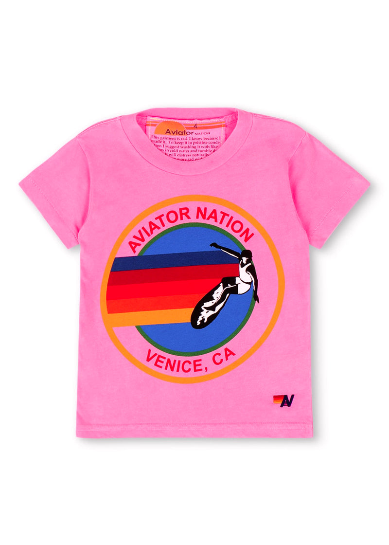 Aviator Nation Neon Pink Tee