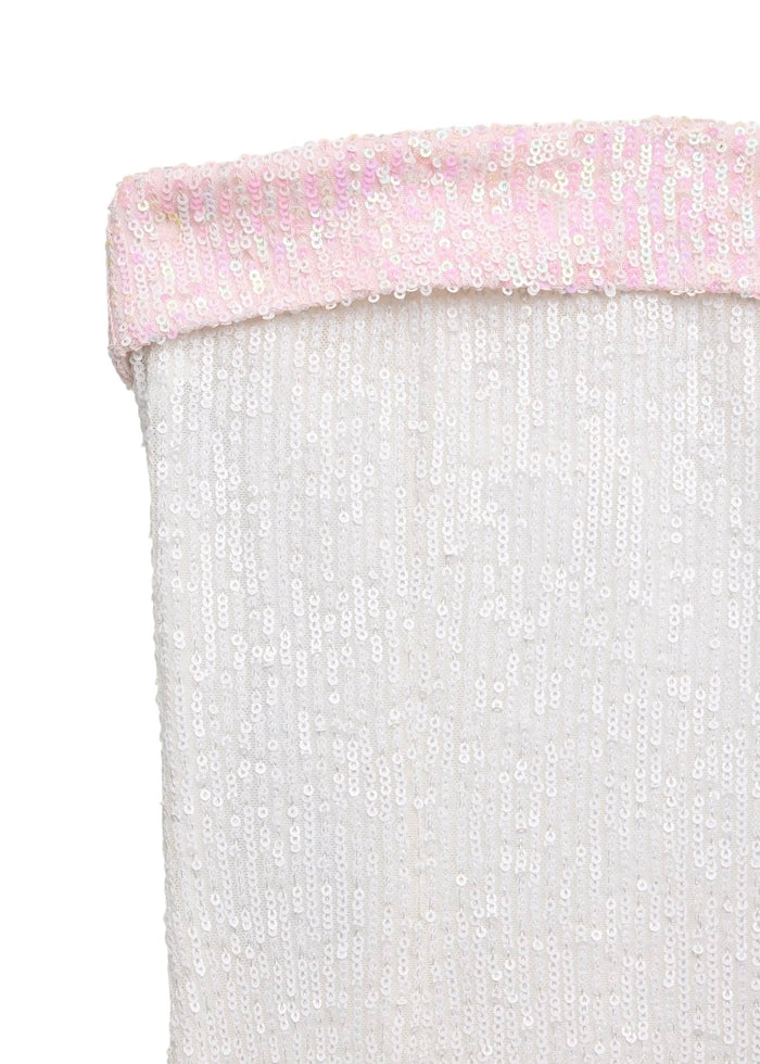 Star Sequin Dress With Contrast Band