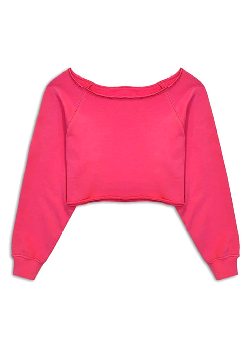 Shane Off Shoulder Crop Sweatshirt