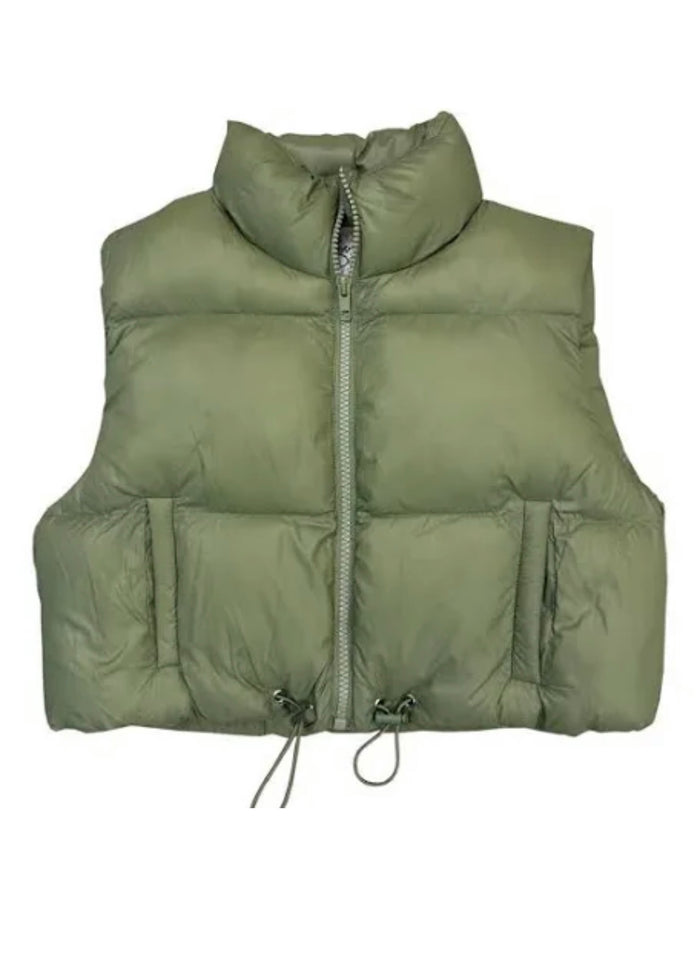 Cropped Puffer Vest (3 Colors)