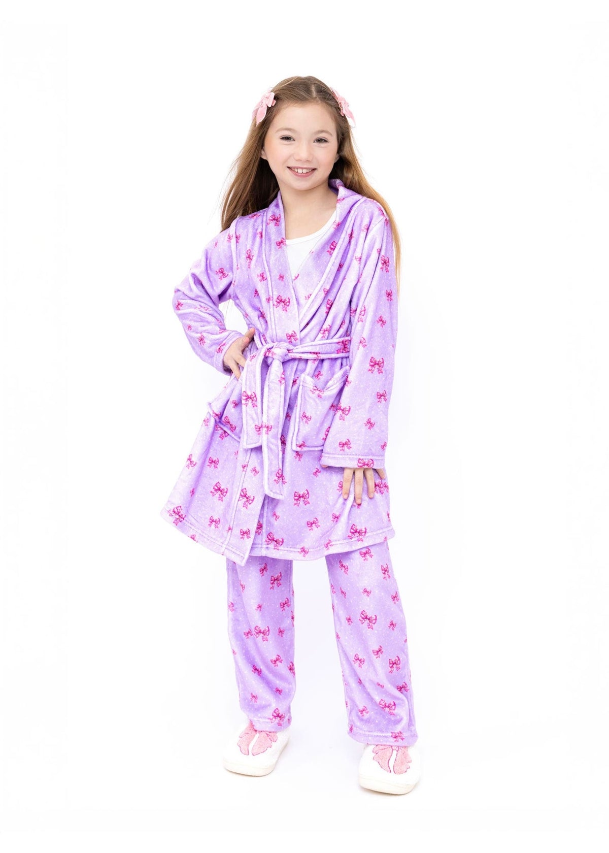 Holiday Bows Plush Robe
